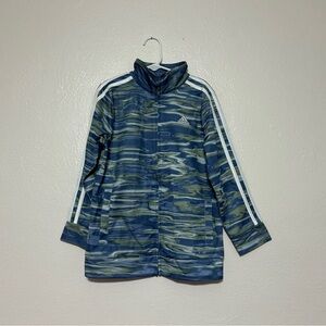Adidas Boys’ Camouflage Track Jacket Blue, Green, White